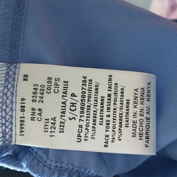 Women's Straight Leg Pants - Blue - Picture 3 of 6